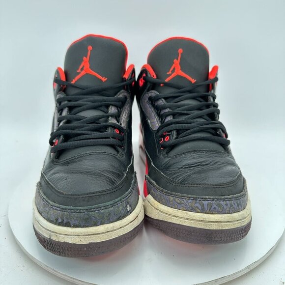 Nike Air Jordan 3 III Retro Crimson Size 12 136064-005 Black Red Bright Shoes - Picture 2 of 11